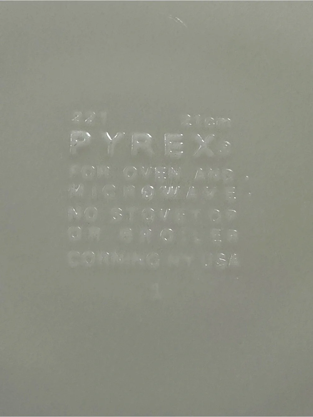 Pyrex Vintage White Milk Glass 8 3/4